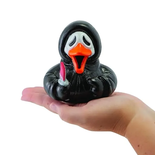 Fun Express 3 1/2" x 4" Ghost Face Collectible Horror Rubber Duck