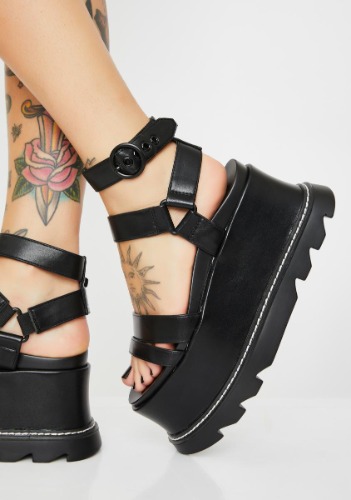 Night Keep Smiling BB Platform Sandals | US 8