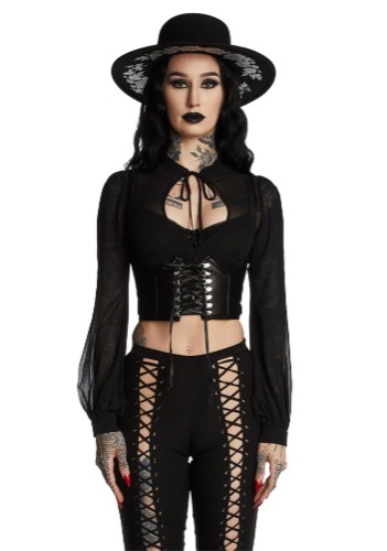 Dead Of Night Underboob Corset | Medium