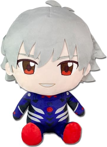 Great Eastern Entertainment Evangelion New Movie - Kaworu Nagisa Plug Suit Sitting Plush 12" H
