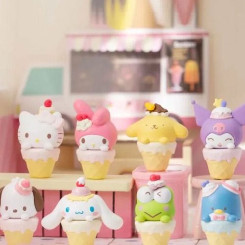 1 Single Blind Box Sanrio Characters Mini Ice Cream Cone Blind Bag Series by Top Toy
