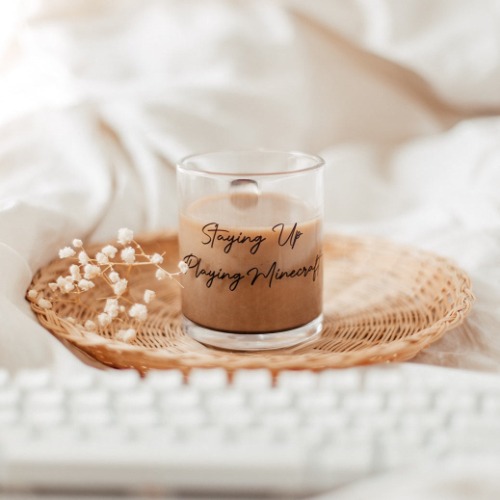 Playing Minecraft | Glass Mug