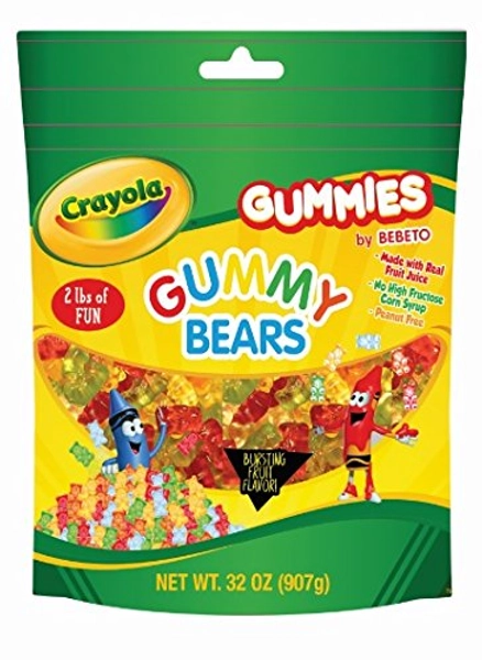 CRAYOLA 2LB BAG ASSORTED GUMMY FLAVORS (Gummy Bears)