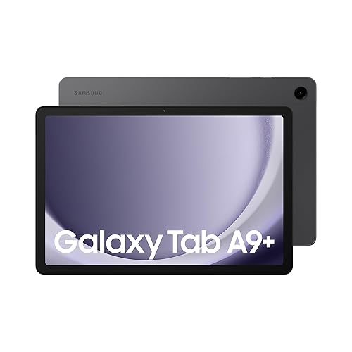 Samsung Galaxy Tab A9+ Android Tablet, 64GB Storage, Large Display, 3D Sound, Graphite, 3 Year Manufacturer Extended Warranty (UK Version) - Graphite - 64BG