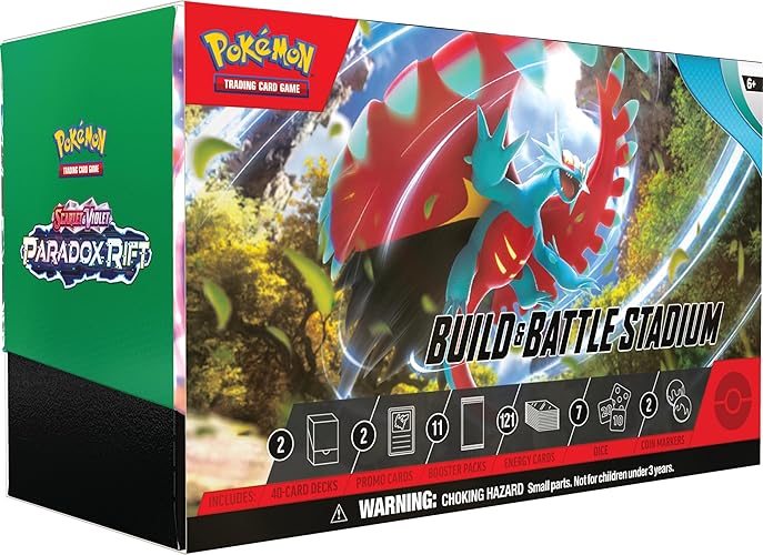 Pokémon TCG: Scarlet & Violet—Paradox Rift Build & Battle Stadium (2 Decks, 11 Booster packs & More)
