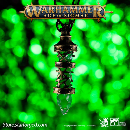 Starforged Age of Sigmar Skaven Warpstone  Copper Necklace Game Peripherals Warhammer Pendant | Copper Chain