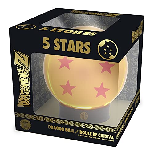 ABYSTYLE Studio Officially Licensed Dragon Ball Z 5 Star Collectible Acrylic Resin Crystal Dragon Ball Replica 3'' Across, Home Essentials Anime Manga Gifts Collect Them All