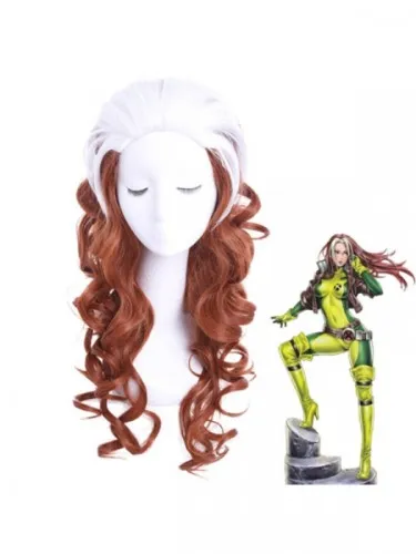 60cm X-men Rogue Cosplay Wig