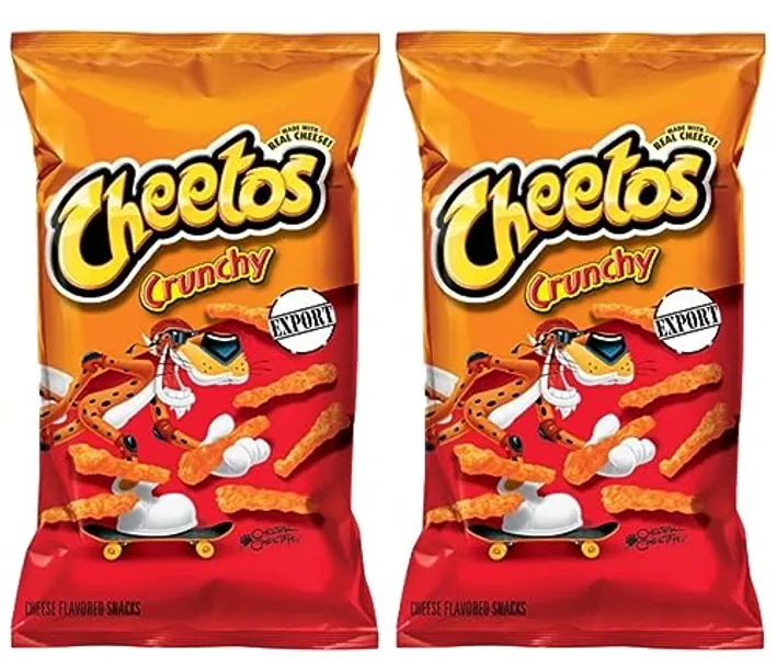 American Cheetos Crunchy 8oz Cheese Flavour - 2 x 226g - US Import Corn Chips