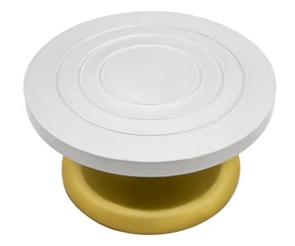 8.6" Pottery Sculpting Wheel, Sculpture Banding Wheel Tool Plastic Steel Turntable Cake Turntable Decorating Table Pottery Art Turntable DIY Baking Cake Cream Decorating Pottery Turntable