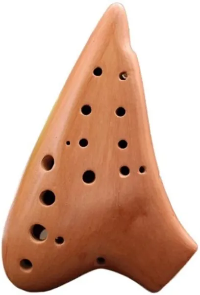 Legend of Bass Ocarina in C Major Double Tube Ocarina AC 12 trous Ocarina Upgrade Multi-Tube Débutants Entraînement Flute Vibrant AC Double Tube Céramique
