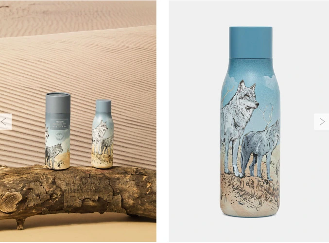 Butelka termiczna z kolekcji Medicine x Słowiński Park Narodowy kolor multicolor  