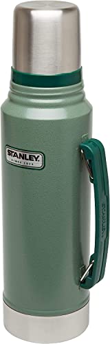 Stanley Classic Vacuum Bottle 1.1QT Hammertone Green - 1.1-Quart - Vacuum Bottle - Hammertone Green