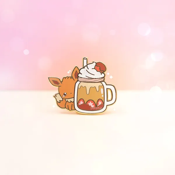 Pokemon Dessert Eevee Enamel Pin