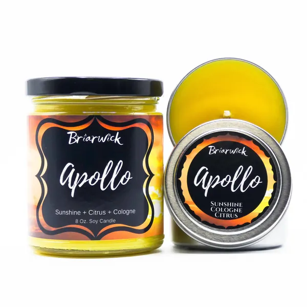 Apollo Candle- Greek Mythology- Soy Vegan Candle