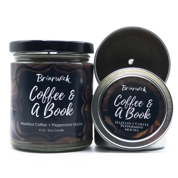 Coffee and a Book Candle- Winter Seasonal Exclusive- Soy Vegan Candle