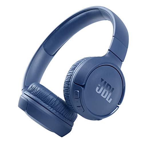JBL Tune 510BT: Wireless On-Ear Headphones with Purebass Sound - Blue, Medium - Blue - headphones