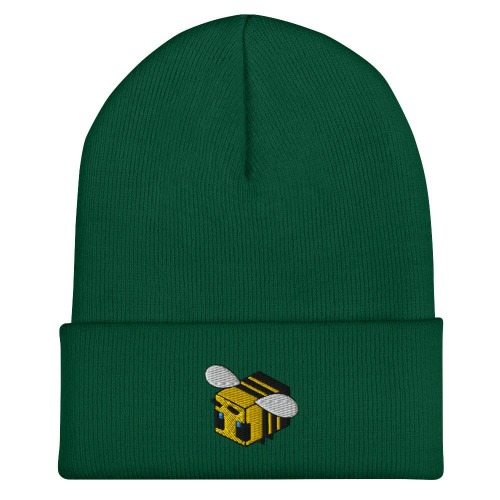 Minecraft Bee | Cuffed Beanie | Minecraft - Spruce