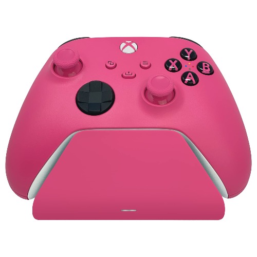 Razer Universal Quick Charging Stand for Xbox Series X|S: Magnetic Secure Charging - Perfectly Matches Xbox Wireless Controllers - USB Powered - Deep Pink (Controller Sold Separately) - Deep Pink Charging Stand