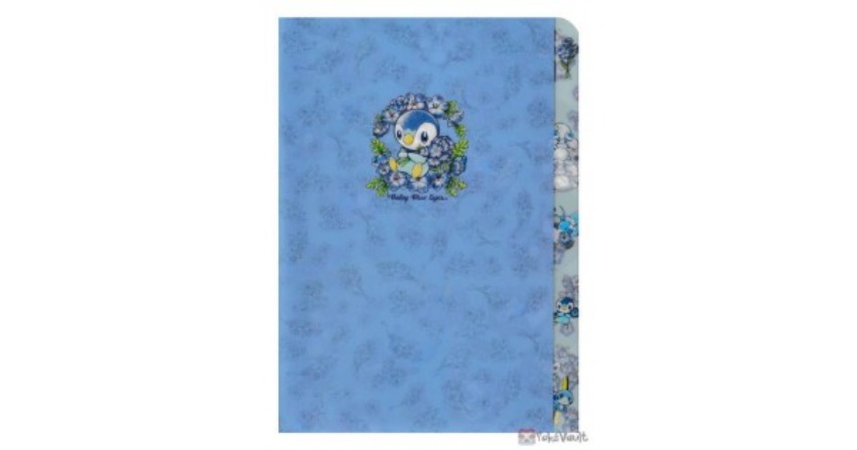 Pokemon Center 2022 Piplup Baby Blue Eyes File Folder