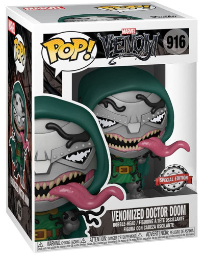 Pop! Marvel Venom - Venomized Doctor Doom Exclusive Vinyl Figure - 