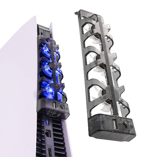 PS5 Cooling Fans, Playstation 5 Cooling Fan Compatible with PS5 Discs Edition and Digital Edition - 