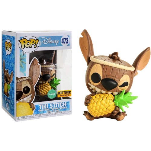 Funko Tiki Stitch [Scented] (Hot Topic Exclusive) POP! Vinyl Figure & 1 POP! Compatible PET Plastic Graphical Protector Bundle [#472 / 32218 - B] (BCC93I041)