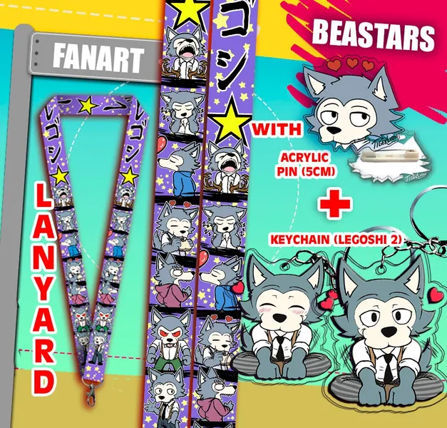 LEGOSHI LANYARD with Pin Beastars