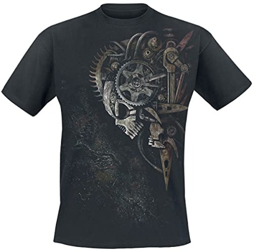 Spiral Men's Diesel Punk T-Shirt - 3XL - Black