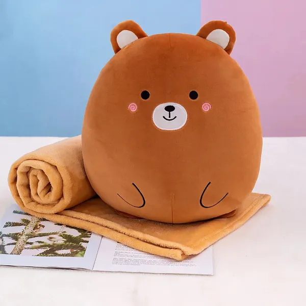 Levi - Cute Anime Plush Hugging Pillow - Brown