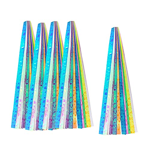 425 Sheets Origami Stars Paper Kit Stars Folding Paper Strips Decoration Paper Strips DIY Hand Art Crafts - multicolor