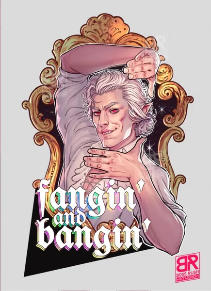 PREORDER Astarion Fangin&#39; and Bangin&#39; - BG3 Fan Art Print