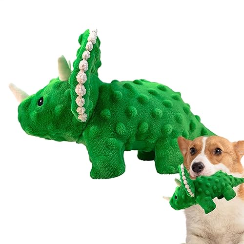Generisch Squeaky Toys for Dogs, Puppy Teeth Chew Toy, Squeaky Dog Toys, Soft Plush Dog Toys, Funny Dog Accessories, Cute Colorful Dog Plush Toys for Puppies, Small Dogs, Medium Dogs, Large Dogs - Green