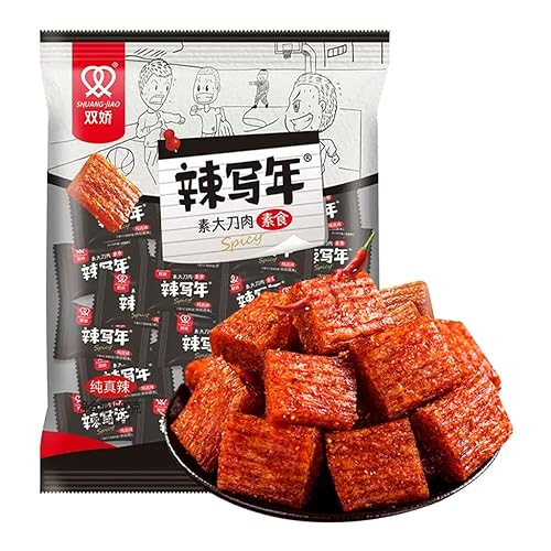 Mkostlich Würzig Gewürzte Snacks, 250g Würzige Snacks, Latiao Chinesischer Snack Da Dao Rou, Lässige Snacks, Duftendes scharf, Individuelles Paket (2 Packung) - 2