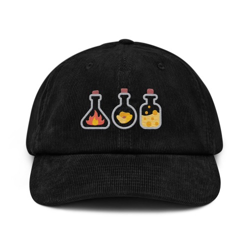 Alchemical Potions Corduroy hat | Black