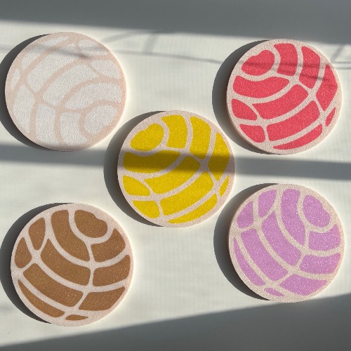Concha Coaster | Multi Color 5 Piece Set