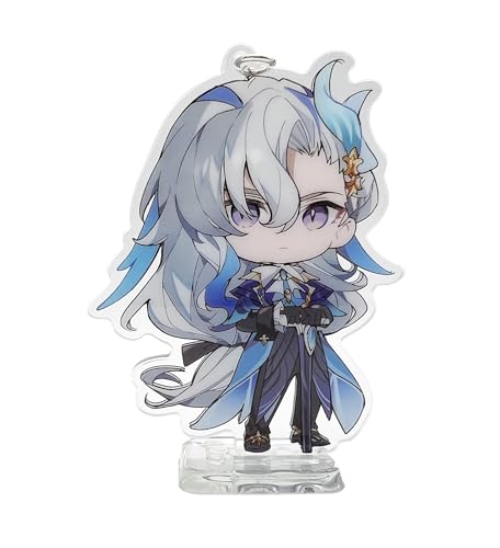 YJacuing Genshin Impact Cute Acrylic Keychain Figure - Neuvillette