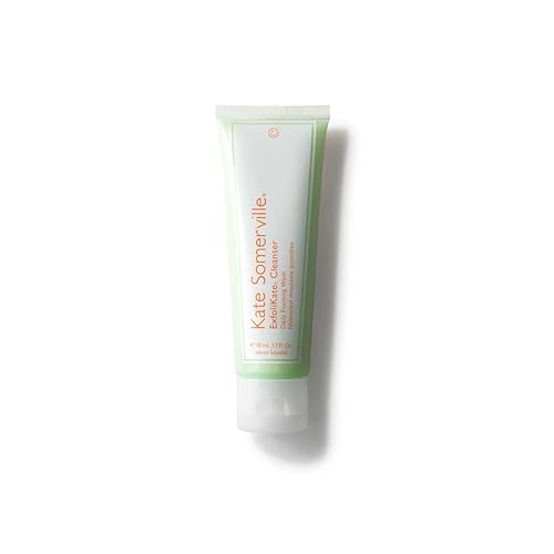 Kate Somerville ExfoliKate Cleanser – Daily Exfoliating Foaming Face Wash – Clinically Formulated Glycolic Acid and Lactic Acid Gentle Facial Scrub - 1.7 Fl Oz (Pack of 1)