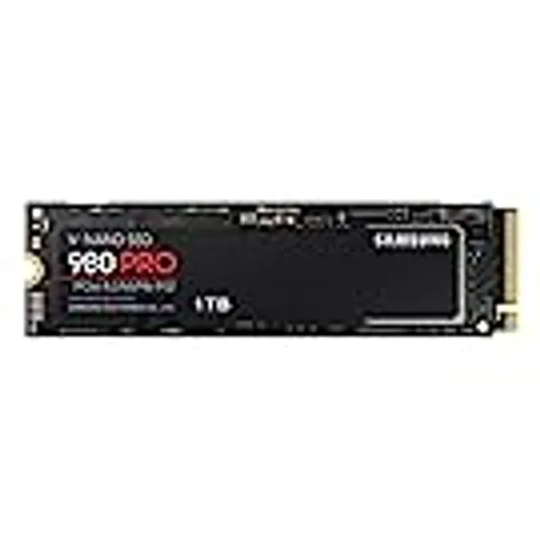 Samsung 980 PRO MZ-V8P1T0BW | NVMe M.2 Internal Solid State Drive, PCIe 4.0, 1 TB, Intelligent Thermal Control - PS5 Compatible