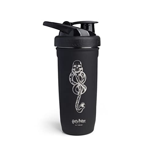 Smart Shake Reforce Stainless Steel Harry Potter Dark Mark Shaker Bottle (900 ML /30oz) | Light Weight Resistance Sports Shaker Bottle with a Soft Lid | Leakproof, BPA Free & DEHP Free - Dark Mark - 900 ml