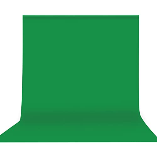 Green Screen Backdrop Background - 6.5×10ft Thicker Fabric, Collapsible Chromakey Photo Backdrop for Photography Video Recording Shooting - Green