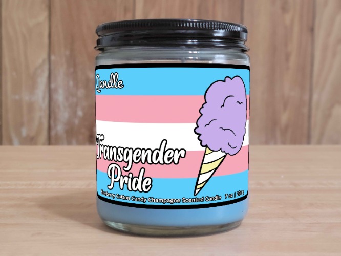 Transgender Pride Candle - Normal / Scented