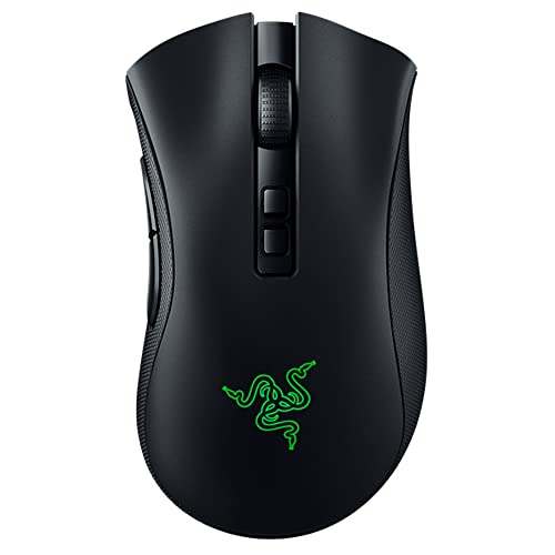 Razer DeathAdder v2 Pro Wireless Gaming Mouse: 20K DPI Optical Sensor - 3X Faster Than Mechanical Optical Switch - Chroma RGB Lighting - 70 Hr Battery Life - 8 Programmable Buttons - Classic Black - Classic Black