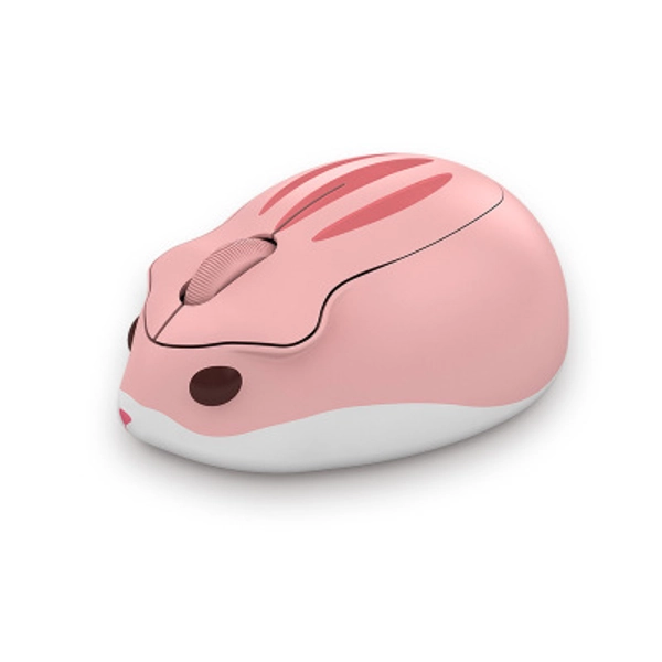 Cute Hamster Computer Mouse Cute Wireless Mice Kawaii Gaming Room Decor Cute Desk Accessories - Pink