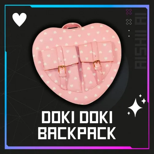 Doki Doki Backpack - Pink with Hearts
