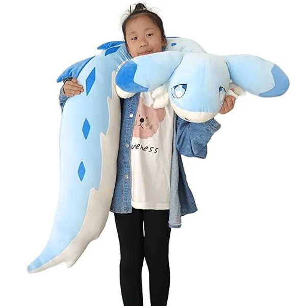 MOTTLEDI Weighted Giant Chillet Stuffed Animal, Pal-World Plush Toys, Cute Chillet Cuddle Pillow Dolls, Large Stuffed Animals 4FT, Stuffed Animals for Girls (Chillet 47 Inch) - Chillet 47 Inch