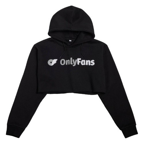 OnlyFans Super Crop Hoodie | S / Black