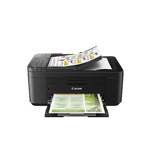 Canon PIXMA TR4720 All-in-One Wireless Printer for Home use, with Auto Document Feeder, Mobile Printing and Built-in Fax, Black - PIXMA TR4720 BK Printer - Printer