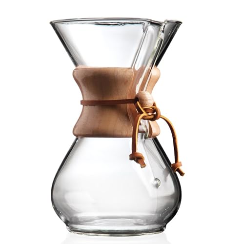 Chemex Pour-Over Glass Coffeemaker - Classic Series - 6-Cup - Exclusive Packaging - 6-Cup - Classic