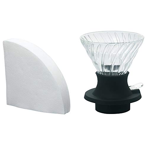 HARIO Prepare coffee according to the tea principle, immersion dripper switch, made in Japan - Size 02 - Black